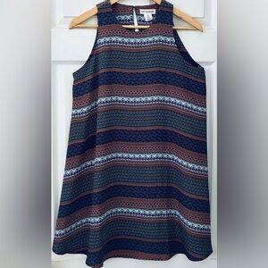 Anthropologie Multicolor Striped Mini Dress